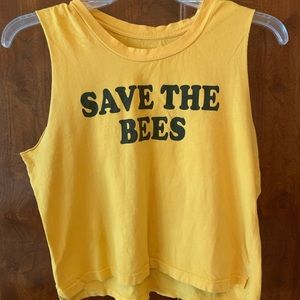 yellow tank top size S